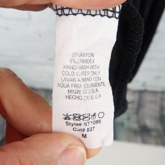 HEIMISH USA BLACK HALTER HIGH NECK WITH LACE BABY DOLL DRESS SIZE MEDIUM - Picture 3 of 9